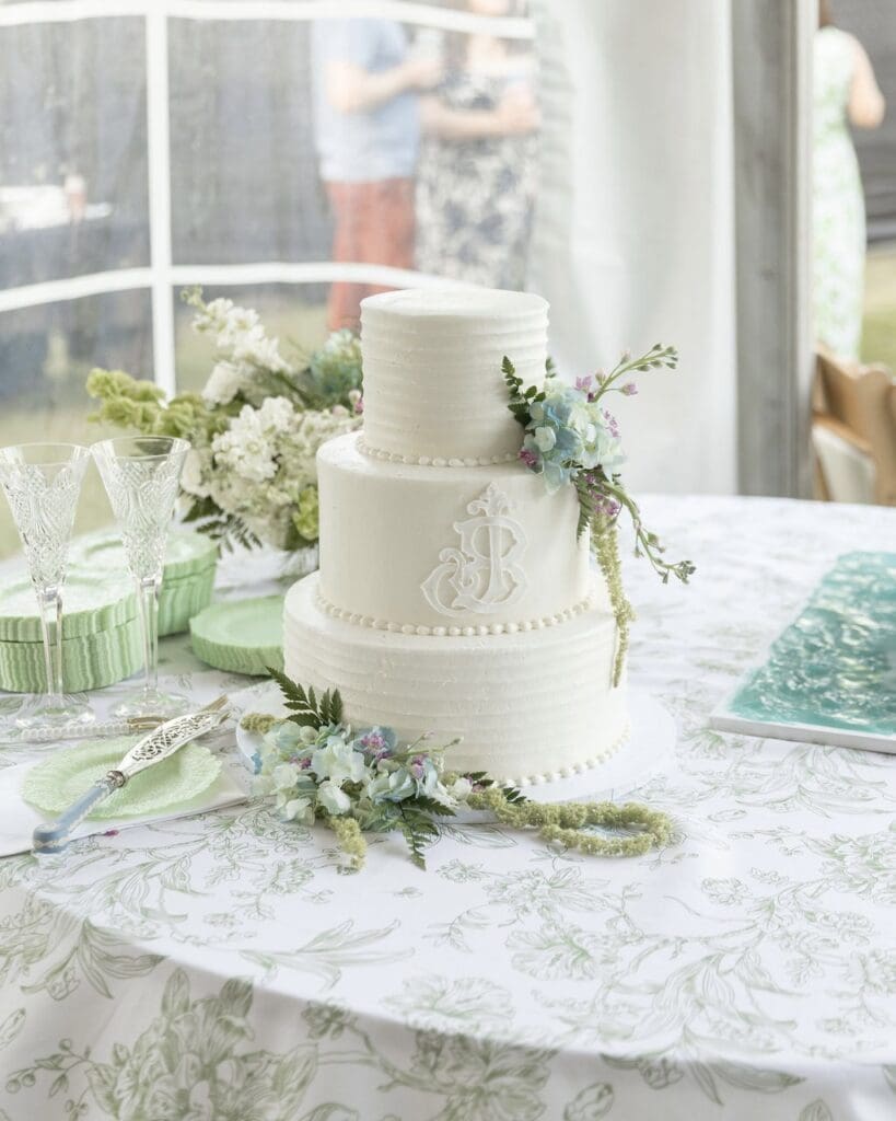 A cake made by a vendor through vanartsdalen events in Savannah GA